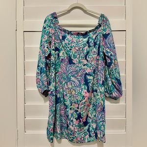 Lilly Pulitzer - Adira dress. Vibrant colors. EUC